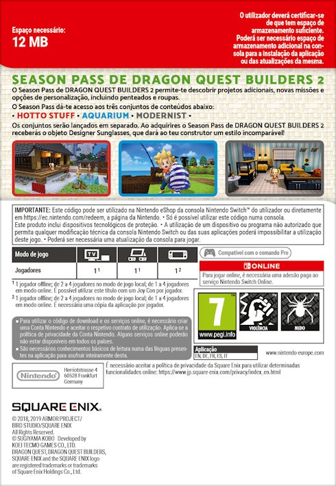 Dragon Quest Builders 2 Season Pass