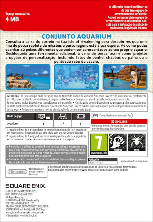 Dragon Quest Builders 2 Aquarium Pack