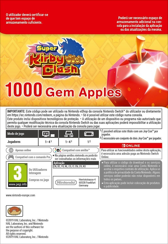 Super Kirby Clash 1000 Apple Gems